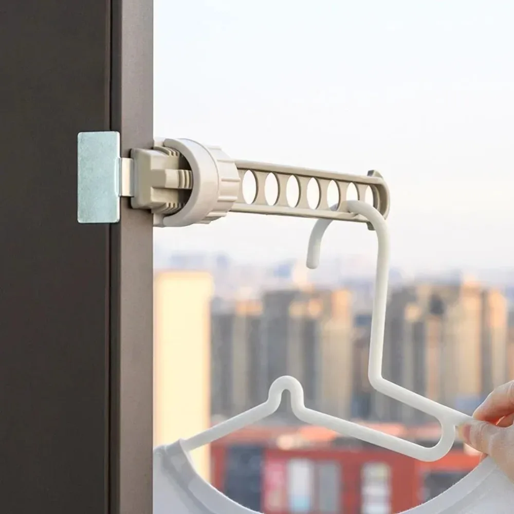 3 Colors Window Frame Clothes Hanger Portable Hanging Drying Rack Indoor Window Drying Rack Home Hanging Rack for Clothes