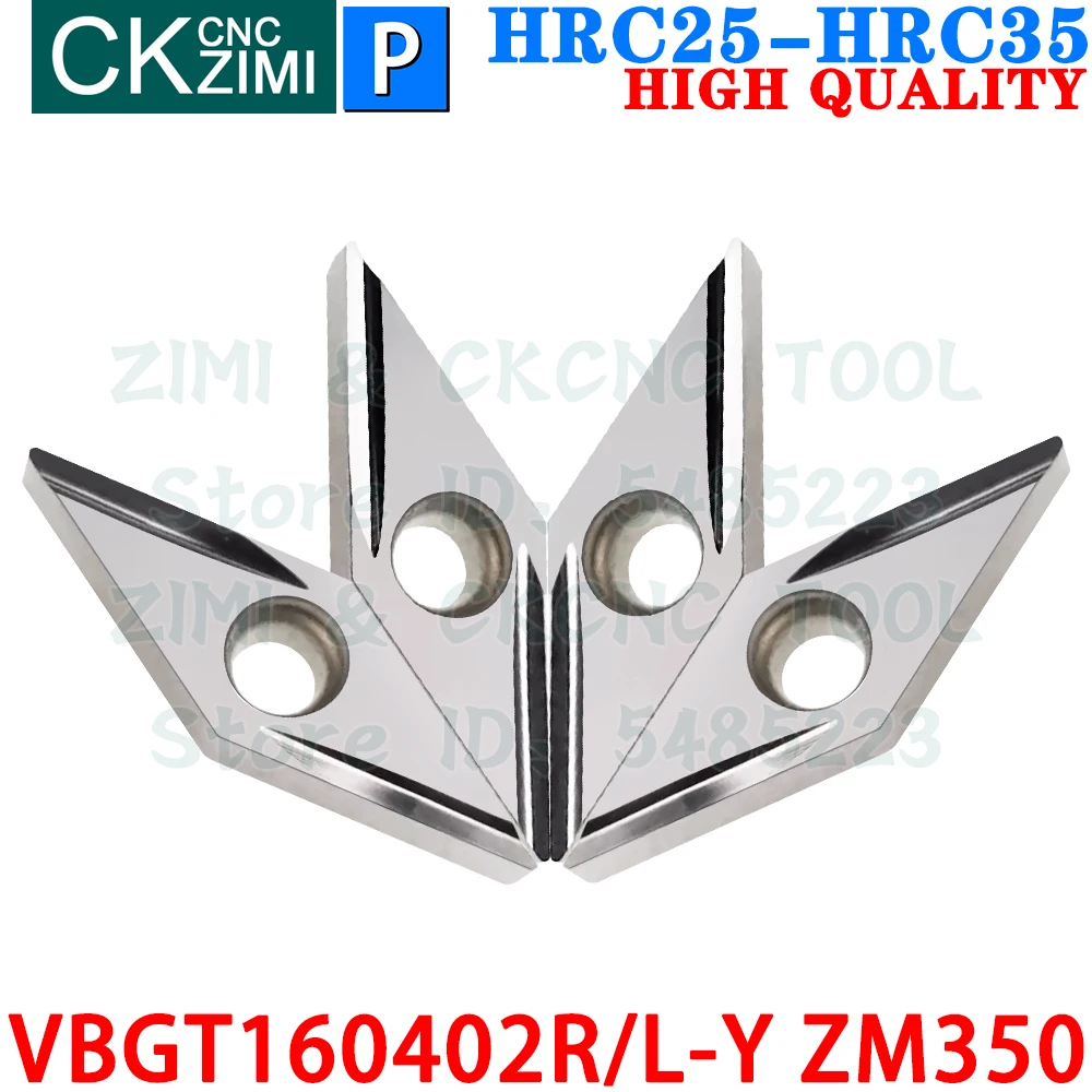 VBGT160402R-Y ZM350 VBGT160402L-Y ZM350 Металлокерамические вставки Инструменты для наружных токарных пластин VBGT 1103 VBGT1103 R-Y L-Y ЧПУ отделка токарный станок по металлу Режущие инструменты Для стали