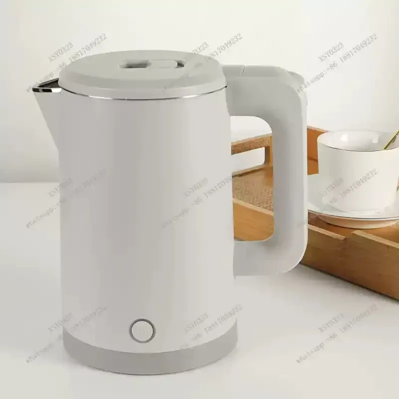 1L 304 Stainless Steel Electric Kettle Double Layer Anti-Scald for Hotel & Commercial Use