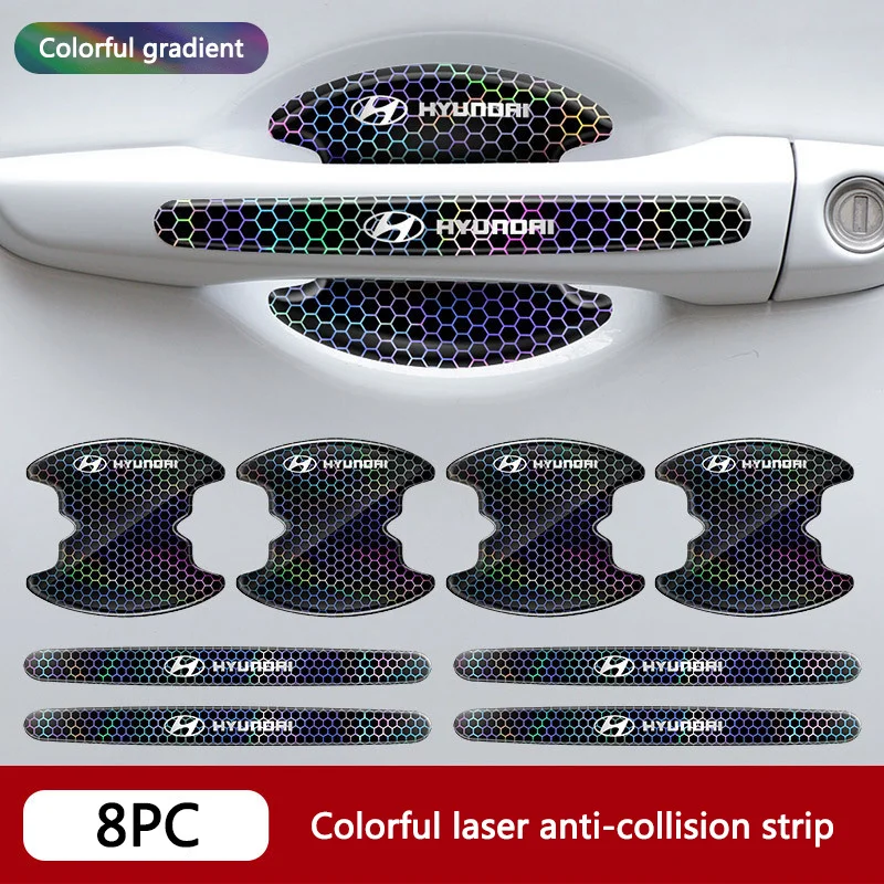

Car Door Handle Protect Sticker Door Bowl Anti-scratch Trim Strips For Hyundai I10 I20 I30 I40 IX35 Tucson Solaris Azera Elantra