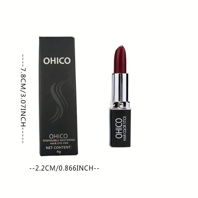 Hair color pens, hair sticks, long-lasting and fast temporary hair dye coverage, white hair dye non-toxic hair dyeing