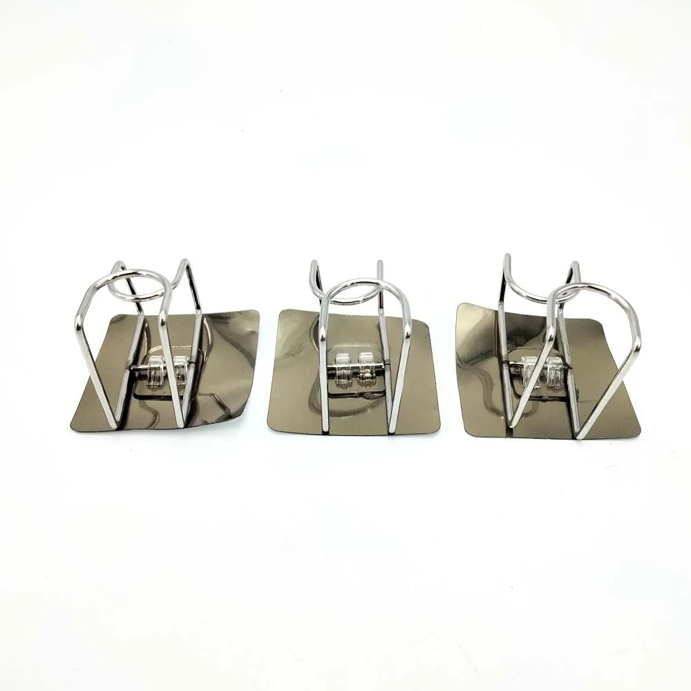 

3Pcs Thickened stainless steel Motorcycle Helmet Holder Hook Jacket Bag Display Rack Wall Mount Hanger