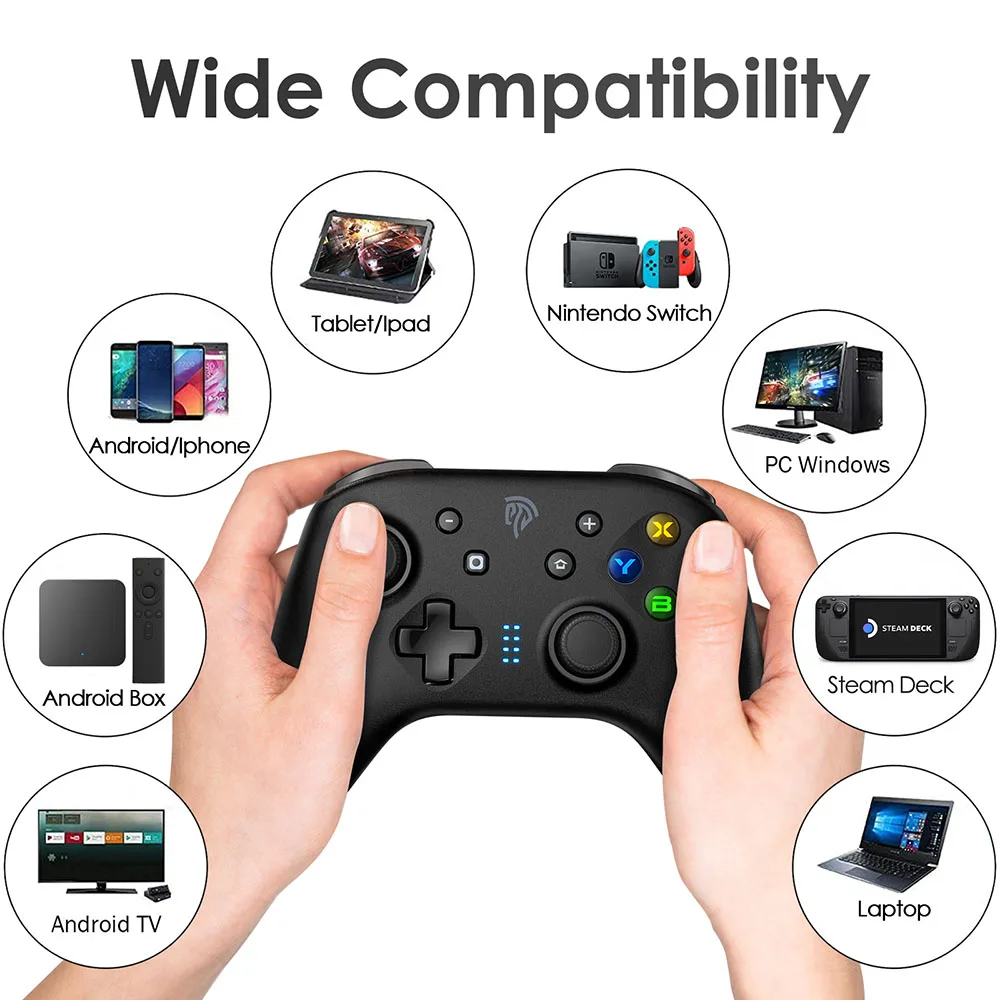 

9124 Game Controller 2.4G Bluetooth Joystick Game Consoles For Switch OLED Lite Compatible With PC IOS ANDROID Phone 6 Axis Gyro