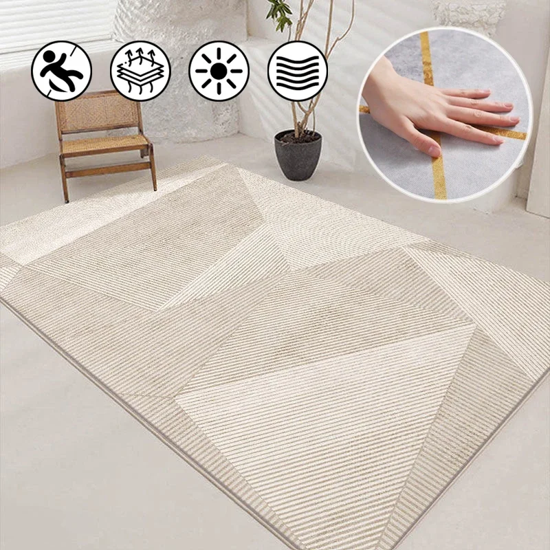 

Scandinavian Modern Style Rug Simple Fashion Art Geometric Non-slip Large Area Carpets for Living Room Bedroom Coffee Table Mat