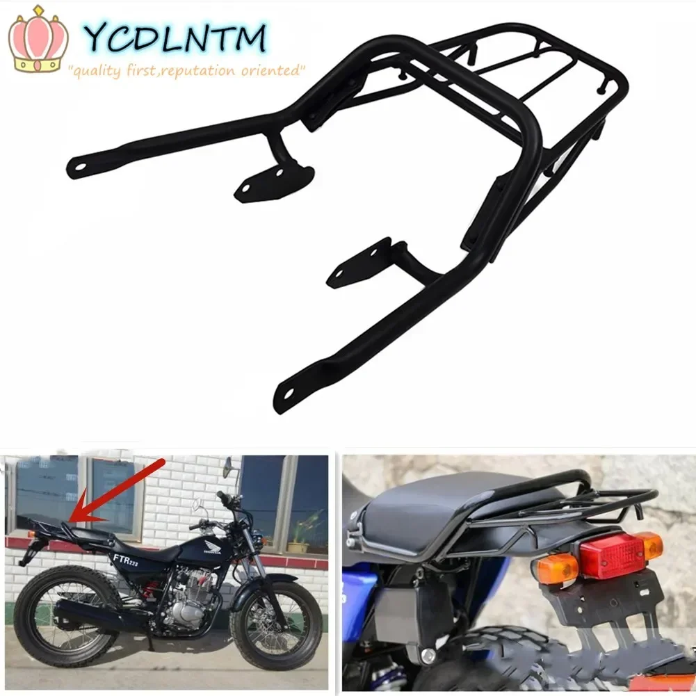 For Honda FTR 223 Retro FTR223 Motorcycle Rear Fender Rack Tool Box Luggage Holder Saddlebag Support Cargo Shelf Mount Bracket