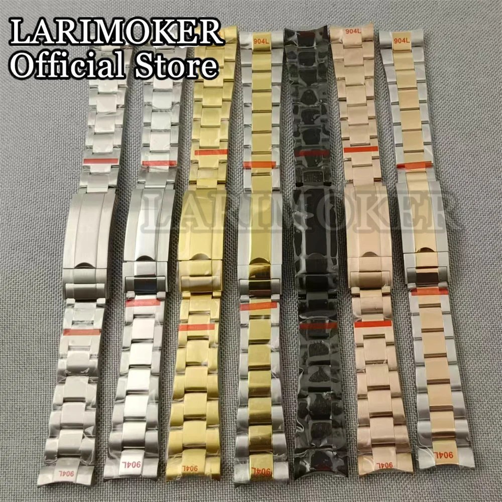 Strap 20mm 904L bracelet Solid Stainless Steel Watch Band Folding Buckle Men s Stainless Steel Strap Suitable for 36mm 40mm41mm