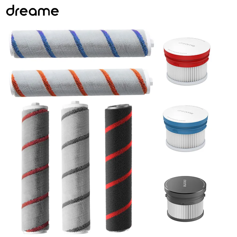 Original Dreame V9 V9p V10 V11 V12 T20 T30  HEPA Filter Roller Brush Soft Fluff  Main  Replacement Parts(Optional)