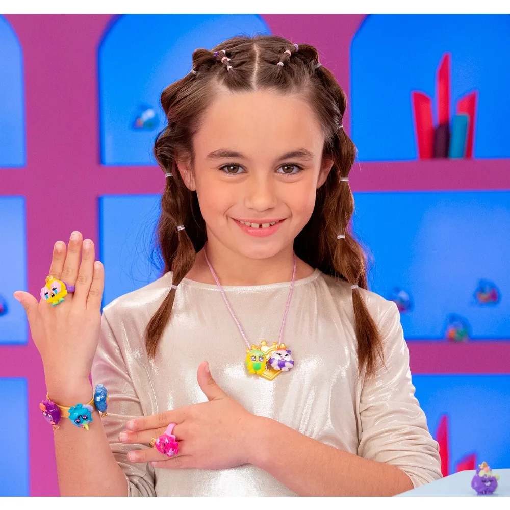 Pinky Promise Gemmy Friends Lovely DIY Gemstone Hairpin Ring Bracelet Necklace Blind Box Gifts Toy Model Anime Collect view 6