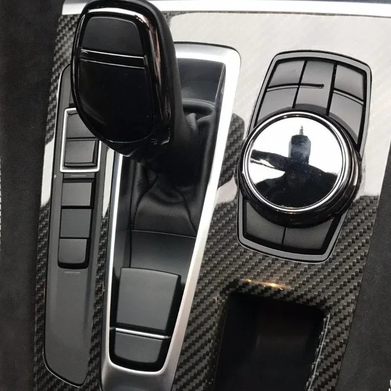 

For BMW New X5 F15 X5 Real Dry Carbon Fiber 2014-2017 Gear Frame Panel Storage Box Protection Interior Modification Accessories