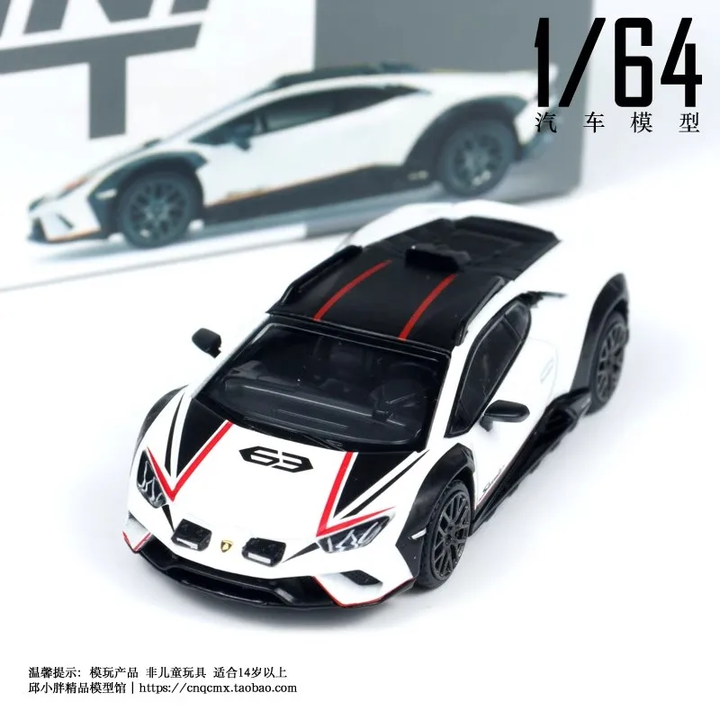 Mini Gt Car Model 1/64 Lamborghini Huracan Sterrato Cars Model Simulation Room Display Car Models Boy Collection Birthday Gift