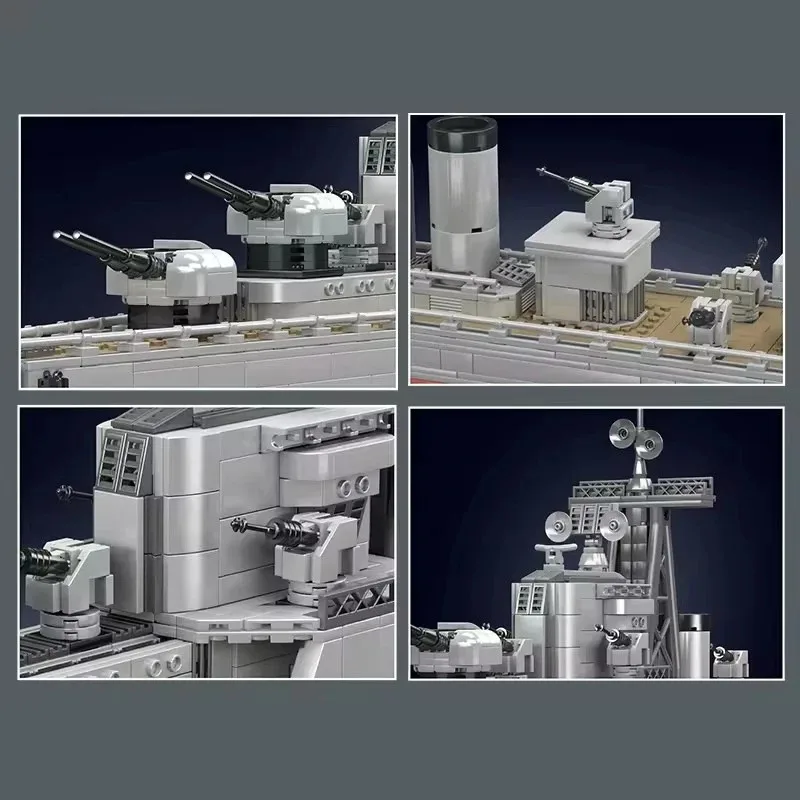 1815ピース バーター級駆逐戦艦 組み立てブロック モデルシップセット モジュール式ビルディングブロック 組み立てモデルキット DIYおもちゃ ギフト