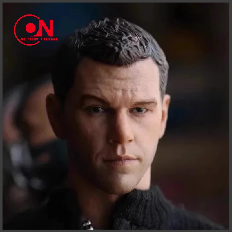 1/6 Scale Matt Damon PVC Head Sculpt Carving Model Fit 12'' Male Soldier Action Figure Body Dolls