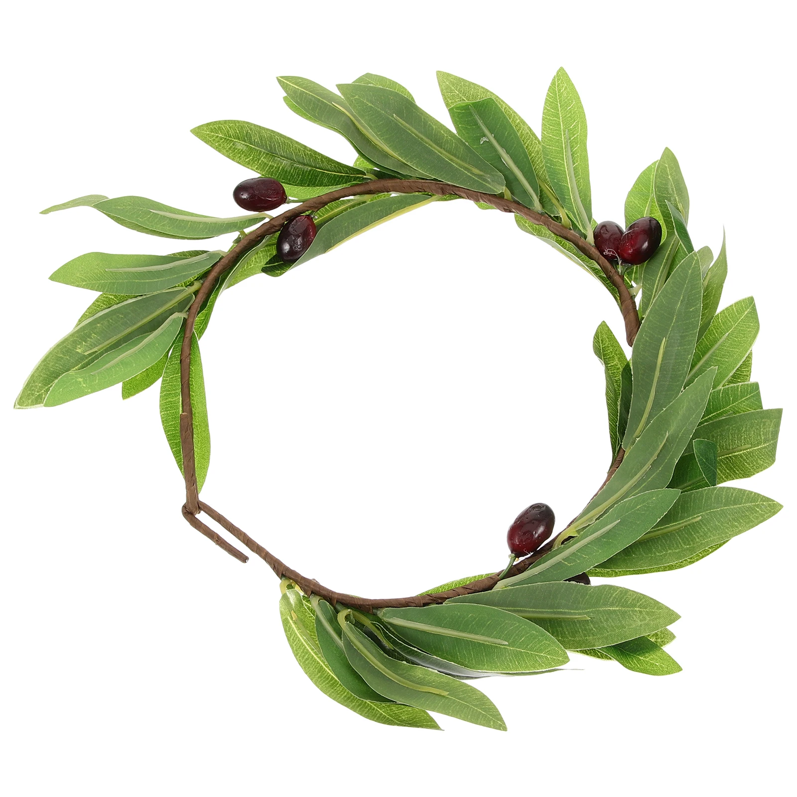 1PC Cloth Art Garlant Olive Leaf Wreath Stylish Head Photo Taking Prop Hair Accessory for Female