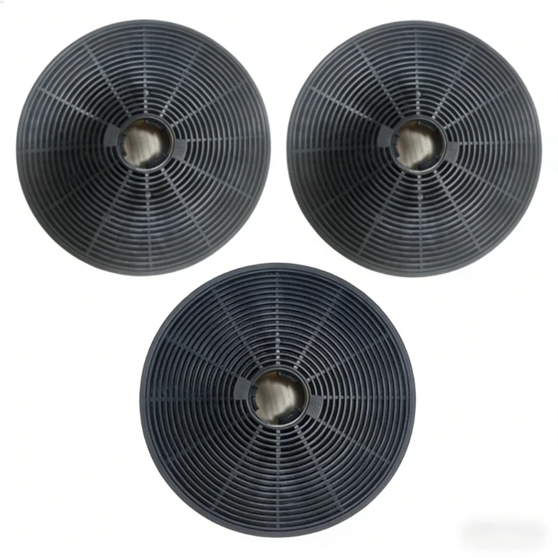 2pcs Filters Kitchen Household Range Hood Activated Carbon Filters 175mm*175mm*35mm Replace Old Filters Home Appliance Component