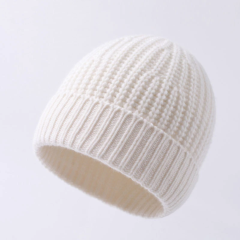 Topi Syal Wanita Musim Dingin Beanie Wol Kasmir Rajut Warna Solid Aksesori Hangat Untuk Musim Gugur Cuaca Dingin Olahraga Ski Luar Ruangan