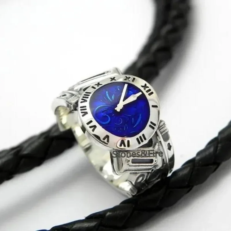 Person Ring Yuuki Makoto Rings for Women Metal Accesorios Party Fashion Trend Cosplay Anime Jewelry Lovers Party Gifts Blue