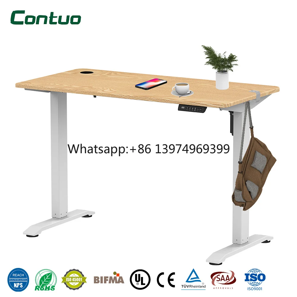 Ergonomic Standing Desk Frame Single Motor 740 to 1190mm Height Sit Stand Desk Electric Desk Frame