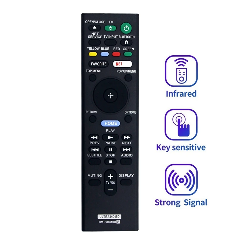 Replace RMT-VB310U Remote Control For Sony RMT-VB310U ULTRA HD Blu-Ray BD DVD Disc Player