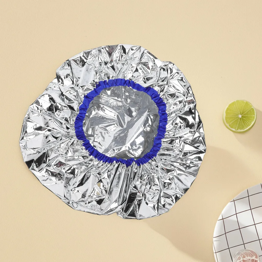 

2 шт. термошапки из алюминиевой фольги для ухода за волосами, для окрашивания, укладки и термотерапии, для домашнего и салонного использования