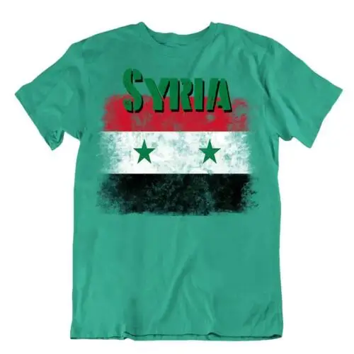 Syria flag Tshirt T-shirt Tee top city map ndependence PRIDE SOUVENIR tricot