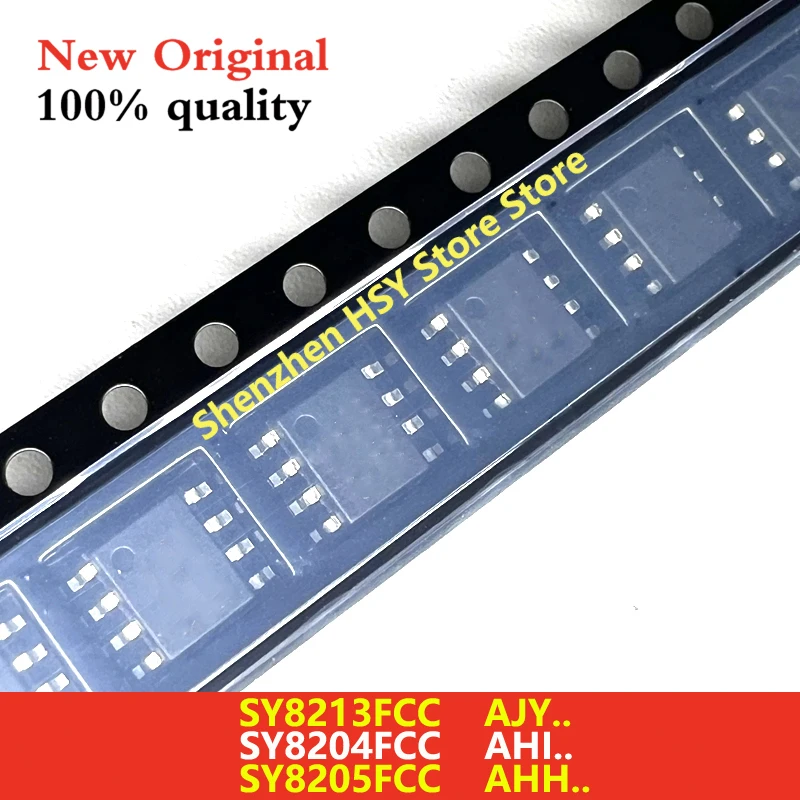 (5piece) 100% New SY8213FCC SY8213 AJY.. SY8204FCC SY8204 AHI..  SY8205FCC SY8205 AHH.. sop-8 Chipset
