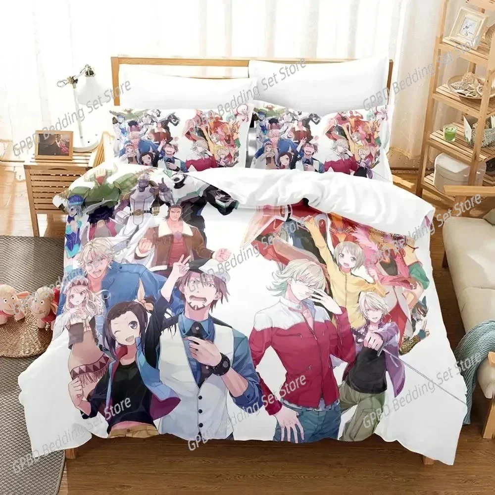 Anime Tiger & Bunny Bedding Set Boys Girls Twin Queen Size Duvet Cover Pillowcase Bed Kids Adult Fashion Home Textileextile