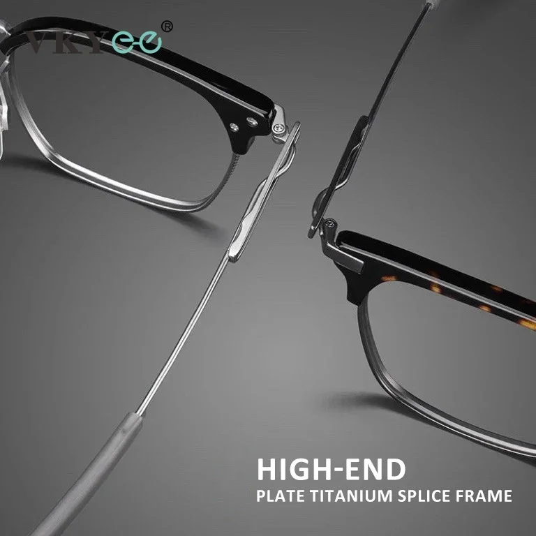 VICKY Fashion New Geometric Design Men\'s Anti-Blue Light Glasses Customizable Prescription Women\'s Reading Glasses SS-107