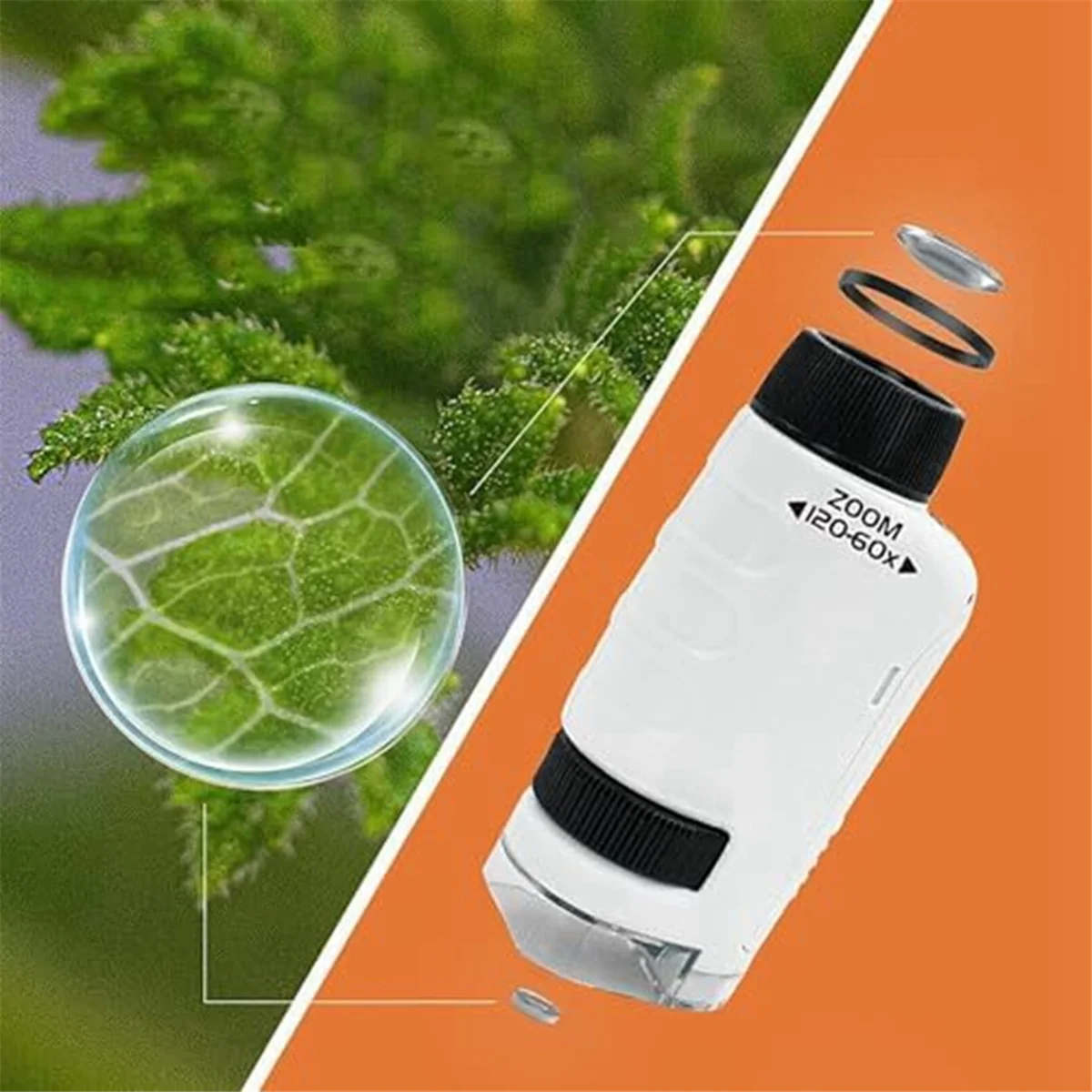 

Минископ B-T Minilabsters для детей, портативный микроскоп Mini Labsters, портативный микроскоп Mini Labsters (белый)