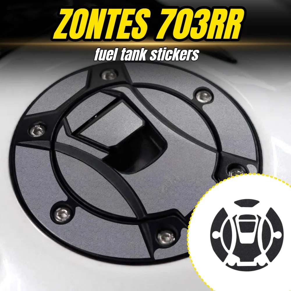 Adecuado para 2024 ZONTES 703RR pegatina de tapa de tanque de combustible modificada, pegatina protectora antiarañazos, calcomanía decorativa.