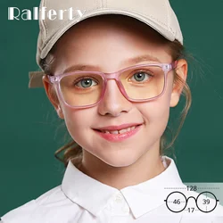 Ralferty TR90 Children's Glasses Blue Light Blocking Glasses Kids Girl Boy Eyeglass Frame Clear Lenses No Diopter Oculos M8300