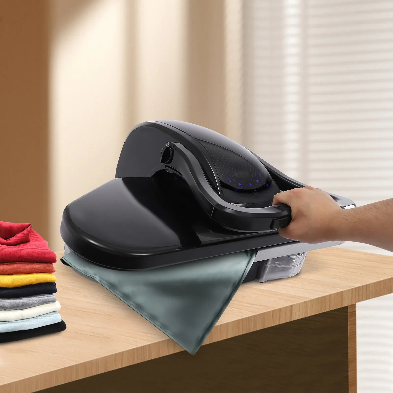 

Intelligent Steam Press Machine 1600W Touch Screen 5 Fabric Modes 194-392°F Automatic Ironing System