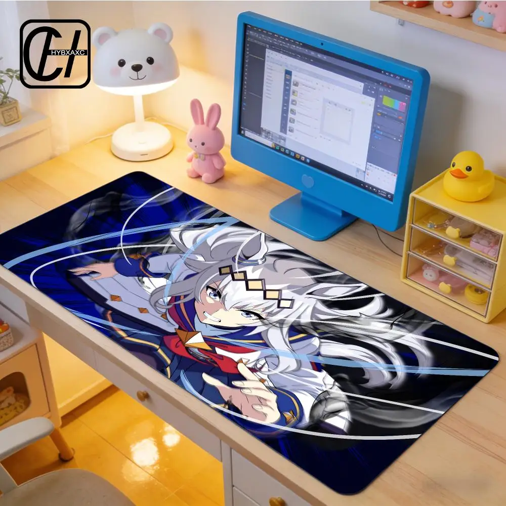 Anime P-Pretty Derby O-Oguri Cap Mouse Pad E-Sports Gaming Mouse Pad Oversize Personalized Desk Pad Keyboard Mouse Carpet HYBXXC