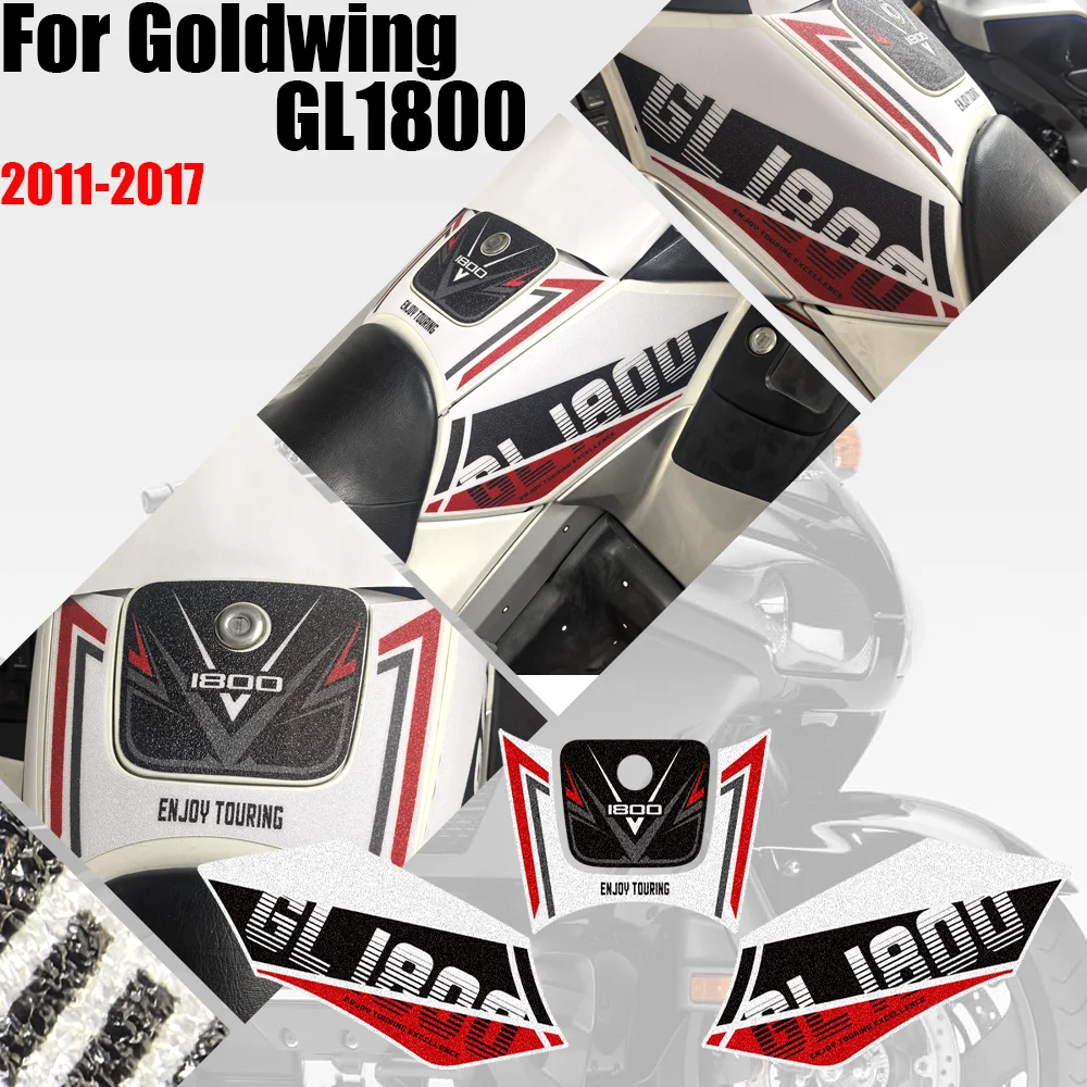 Matte Anti-Slip Decals Stickers Tank Pad Knee Grip Protector For Honda Goldwing GL1800 F6B 2011-2017 Motorbike Accessories