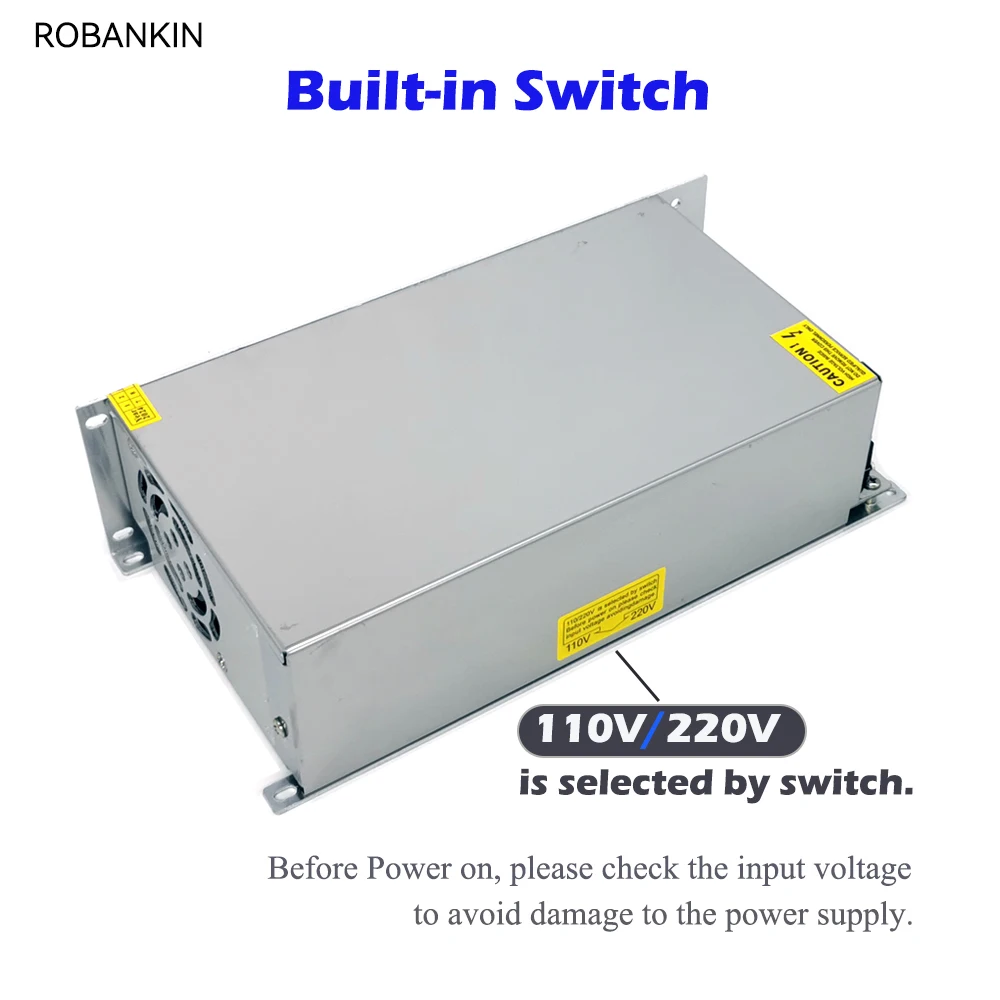 1000W 800W zasilacz przełączający AC110V 220V do DC12V 13.8V 24V 27V 30V 36V 48V transformator zasilacz LED stałe napięcie