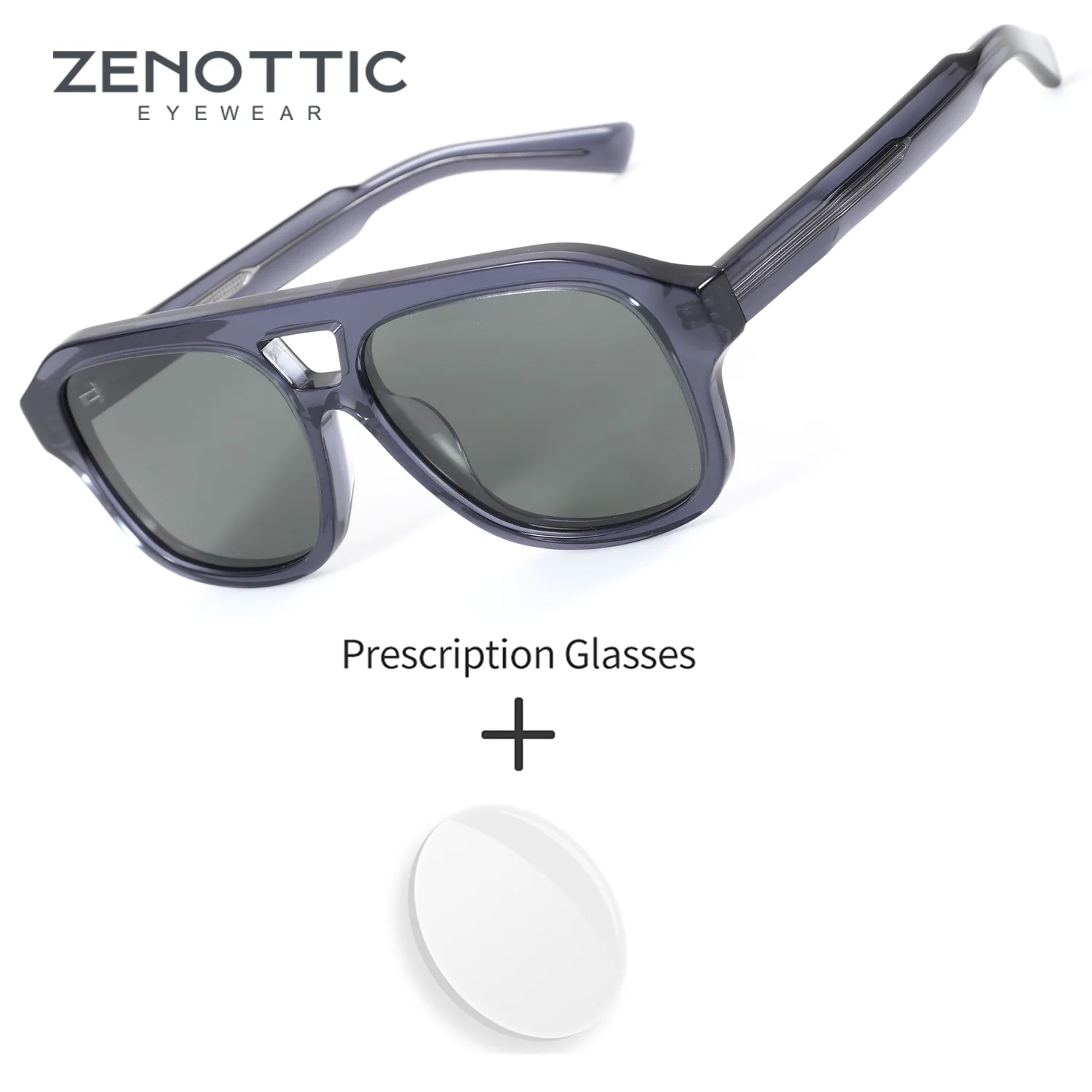 

Солнцезащитные очки ZENOTTIC (размер L) с поляризационными линзами из ацетата, для мужчин, с диоптриями, защита от УФ400, оптические солнцезащитные очки, градуированные очки для мужчин,очки с диоптриями