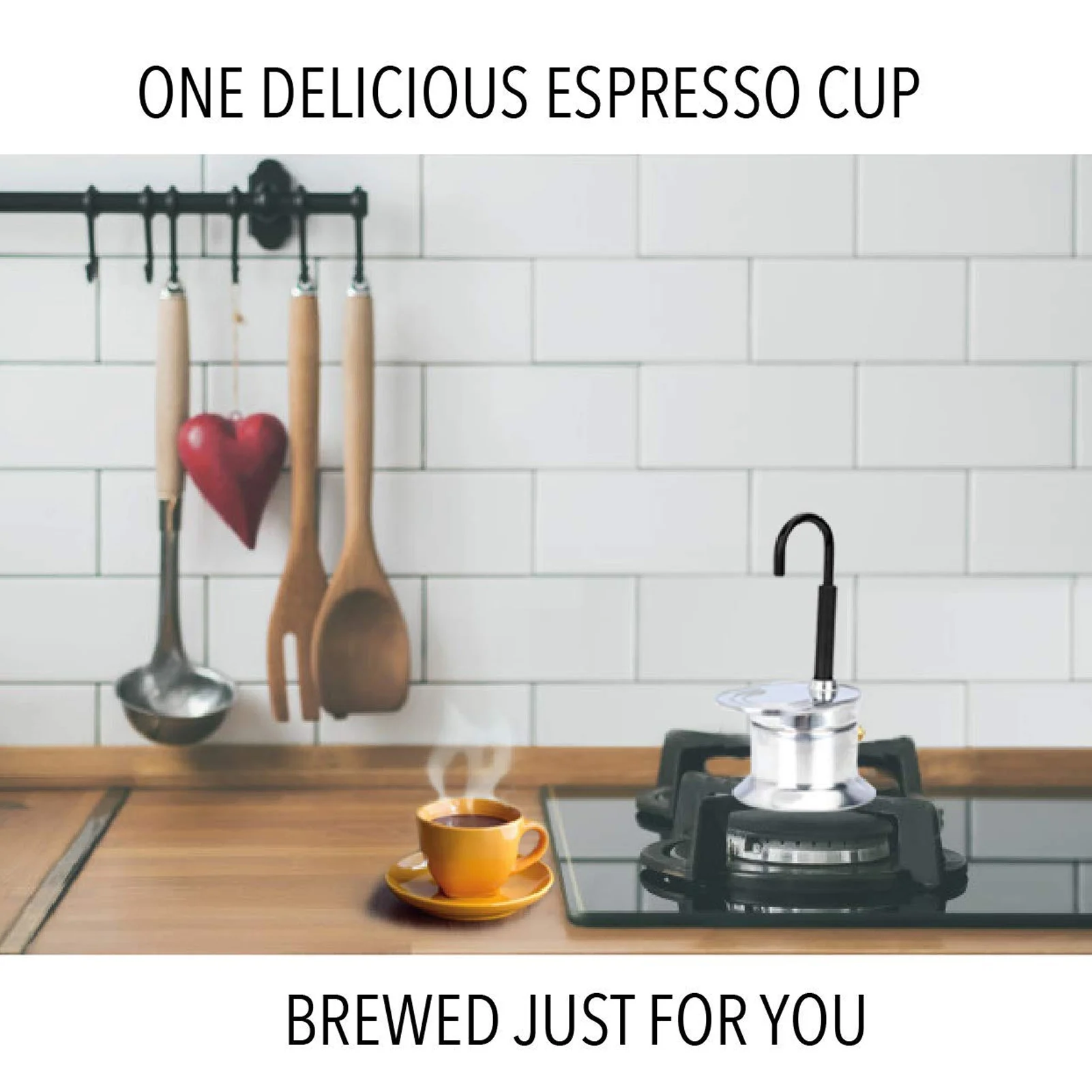 

Single Tube Moka Pot 1 Cup 50ML Aluminum Alloy Spout Stovetop Italian Coffee Maker for Outdoor Parties Travel