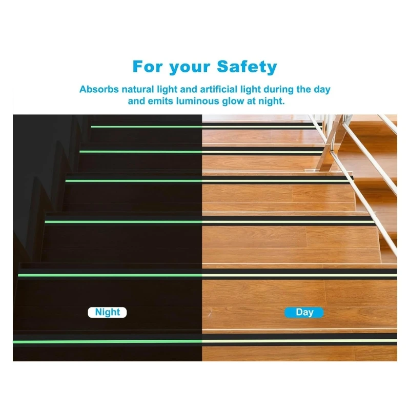 Anti Slip Grip Tape,Anti-slip Tractions Tape Glows in the Darks Outdoor Indoor
