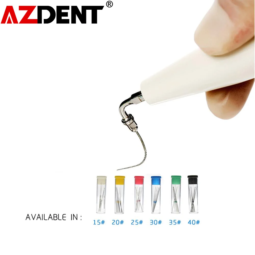 6pcs/Box Azdent Dental Endo Files Dentist U Files Root Canal Endodontic NITI Ultrasonic Used for Dentistry