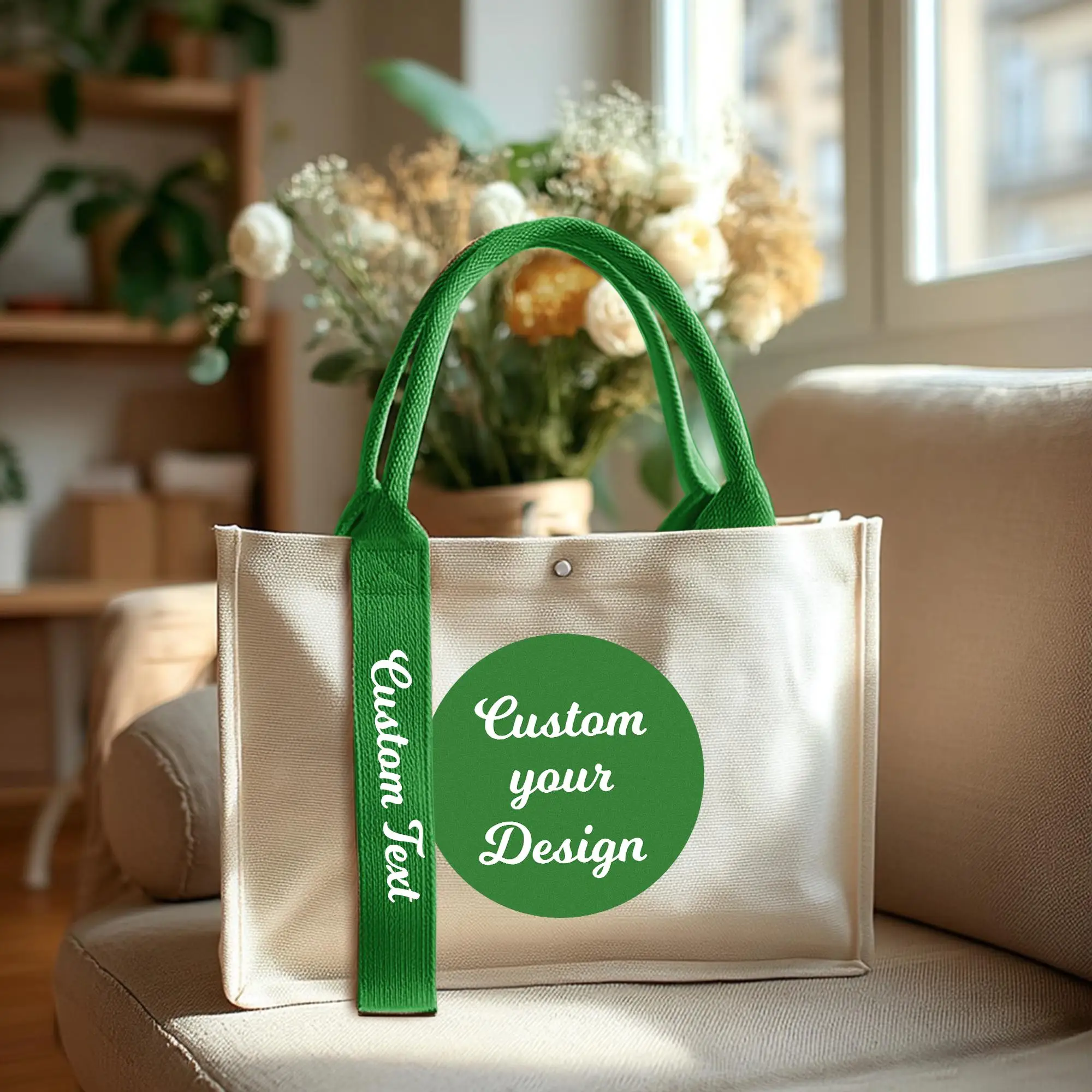 

Custom Logo Canvas Tote Bags for Business Personalized Corporate Cotton Bags with Company Logo Promotional Branded Tote Bags