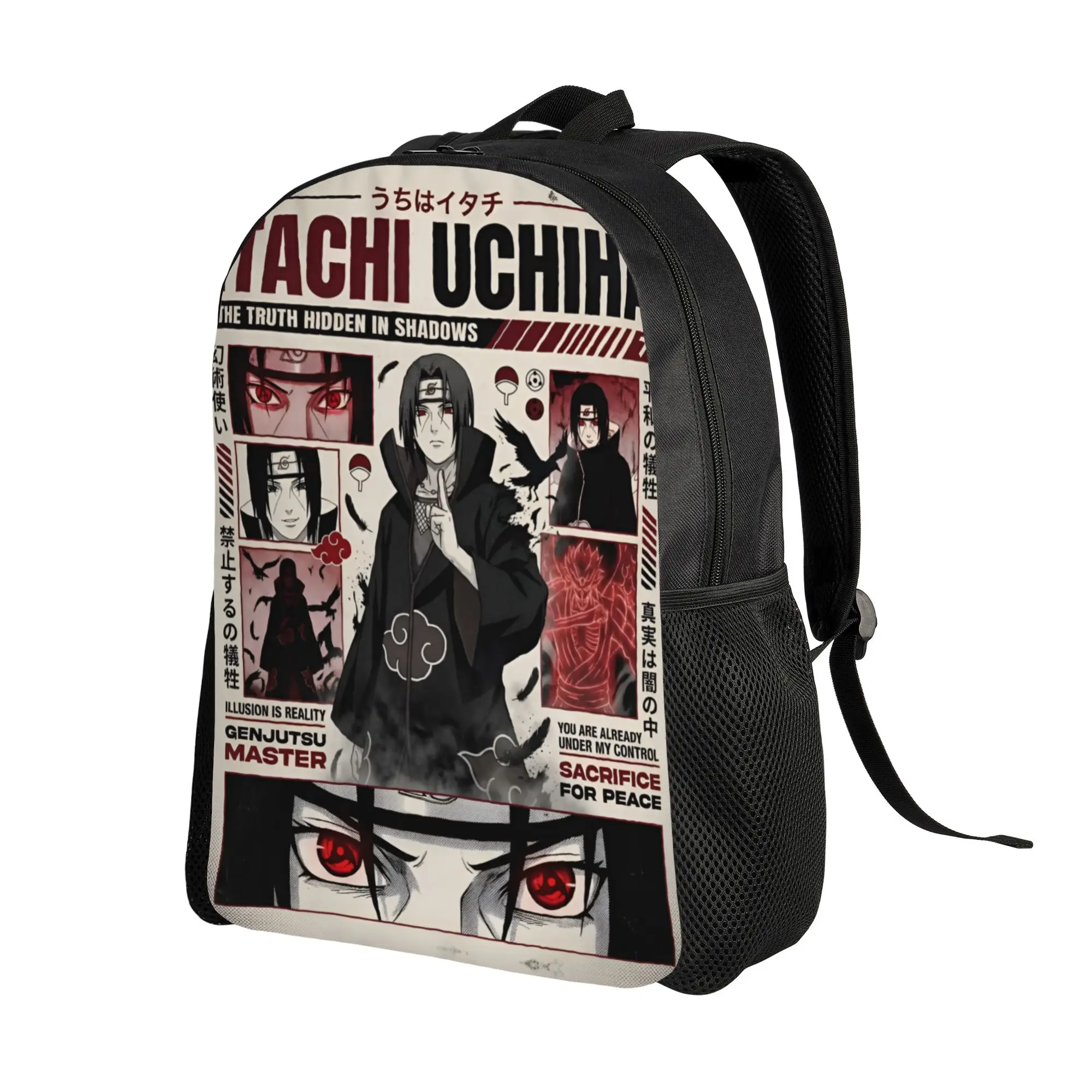 N-Narutoes Akatsukis Backpacks for Men Women School College Student Bookbag Fits 15 Inch Laptop Uchiha Itachi Bags