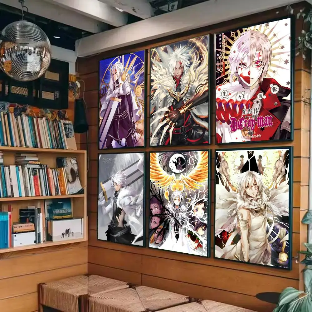 D-D.Gray-man A-Allen Walker Poster Sticky Painting Prints Wall Art Waterproof Home Living Bed Room Bar Cafe Aesthetic Decor