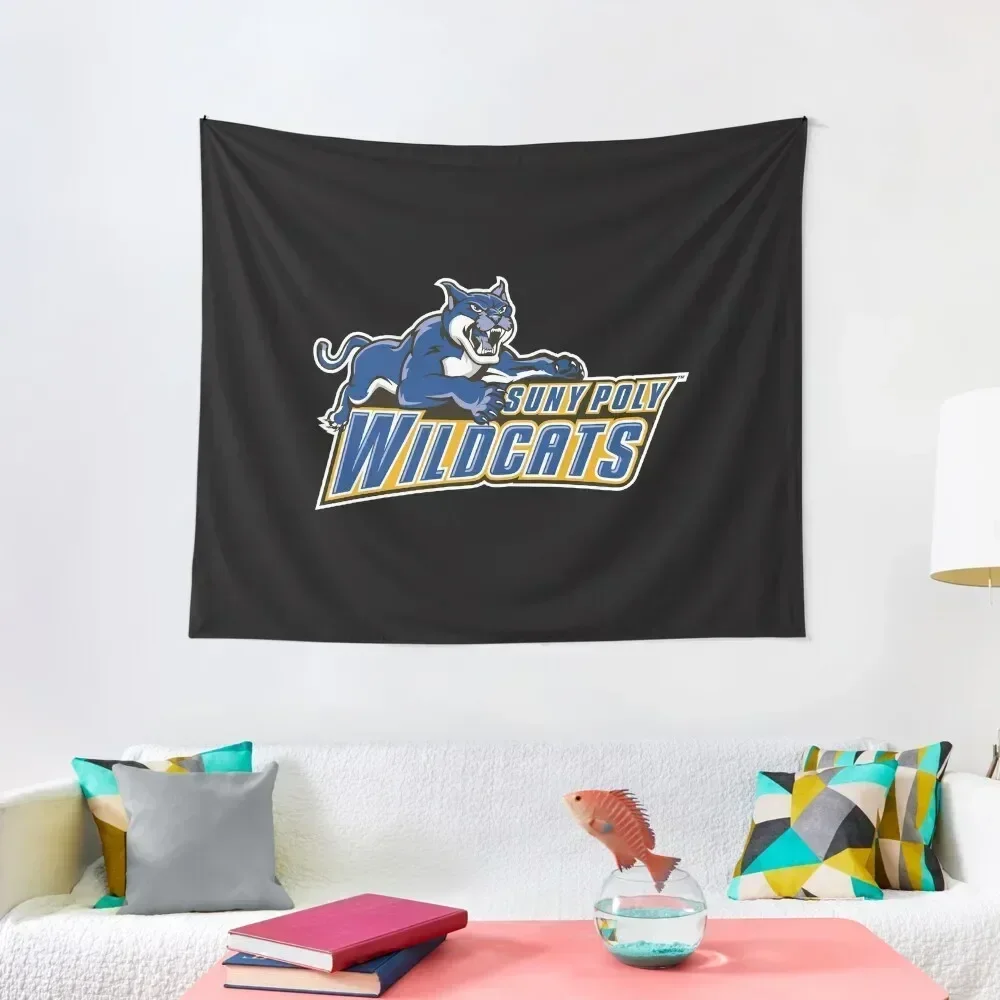 SUNY Polytechnic Institute wild cats Tapestry Room Decoration Aesthetic Decoration Room Carpet On The Wall Tapestry