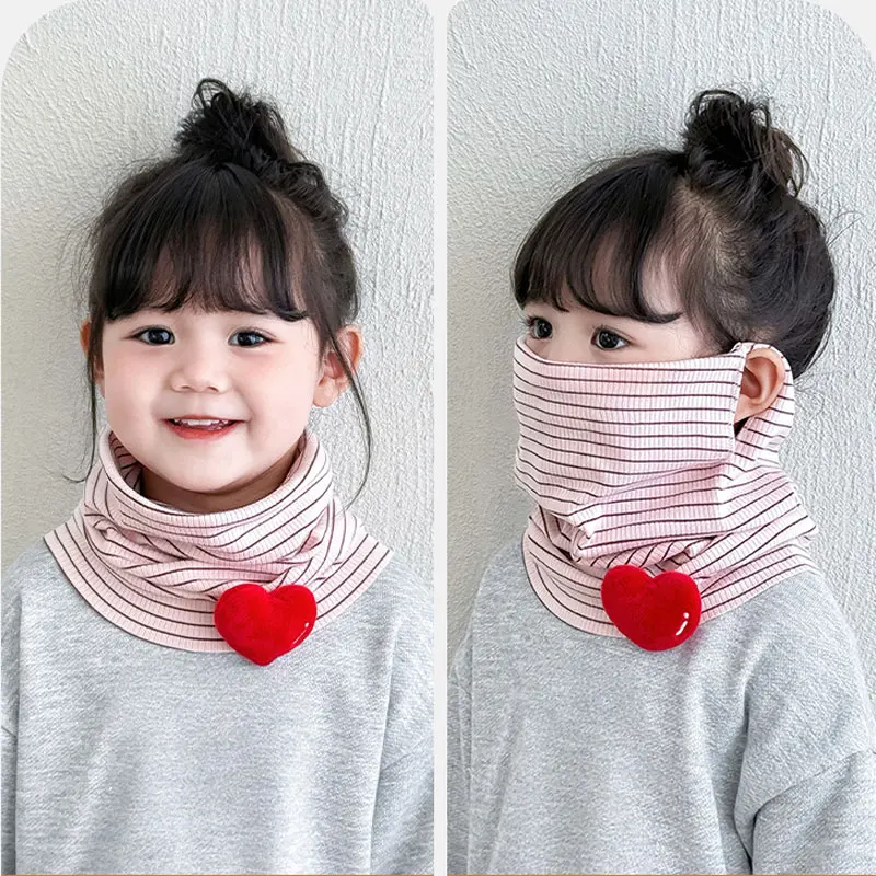 Children's Scarf Autumn Winter High Elastic Outdoor Windproof Scarf Face Mask for Boys Girls Warm Scarf Toddler Clothing 2-10T