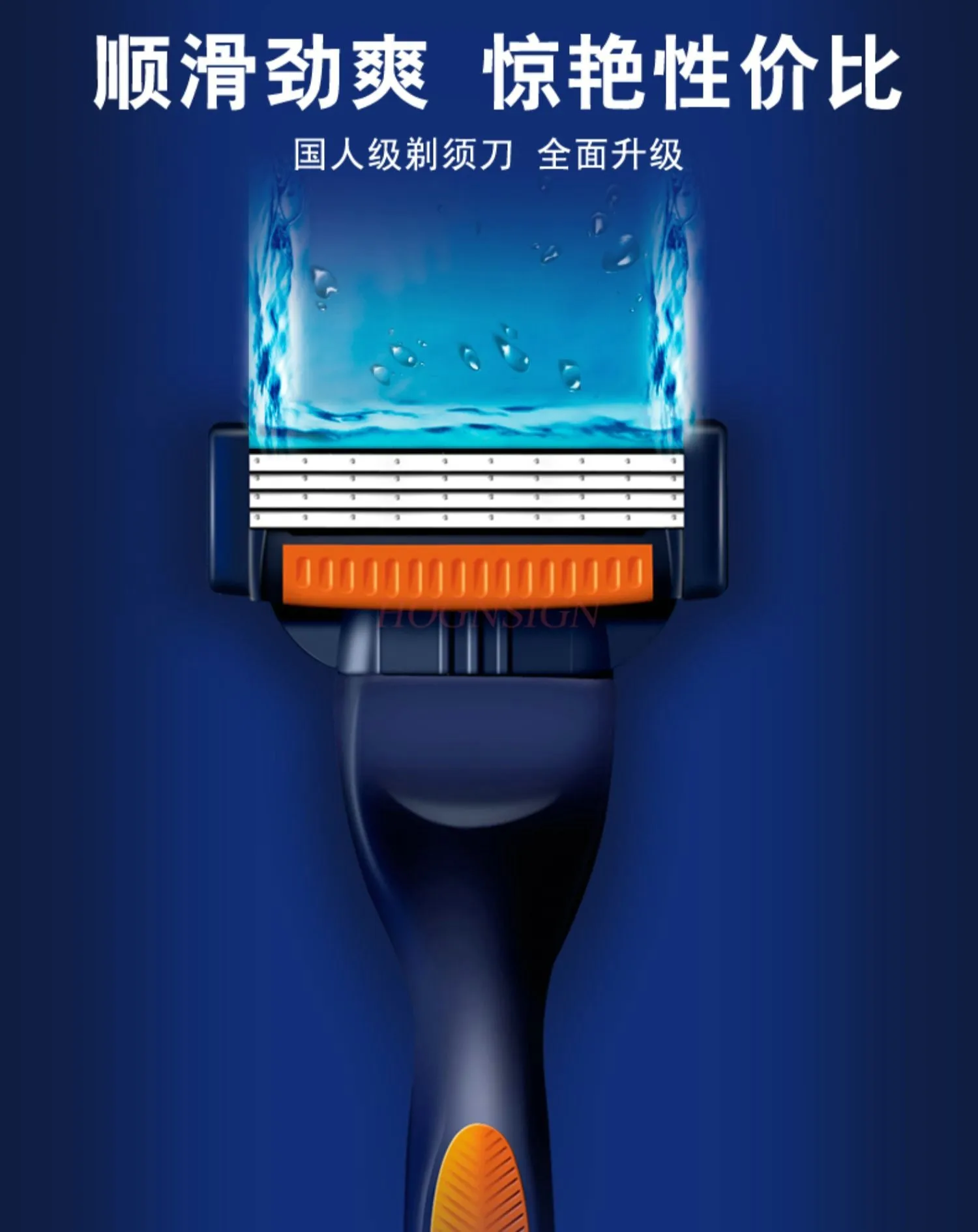 Quality Men Razor Blades Stainless Steel Blade Comfortable Shaving Compatible Gillette Mach 3 Shaver Replacement Head view 3