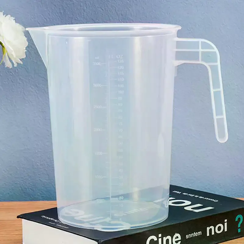 500ml 1000ml 2000ml 3000ml 5000ml Plastic Measuring Cup Food Grade Graduated Scale for Home Kitchen Cooking Baking