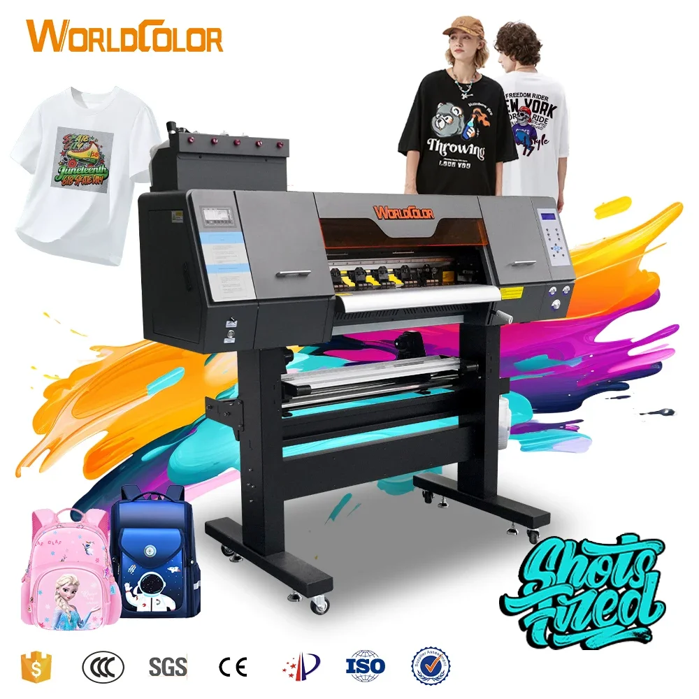 2024 dual xp600 cheap dtf printer 60cm printer t-shirt dtf printing machine 24