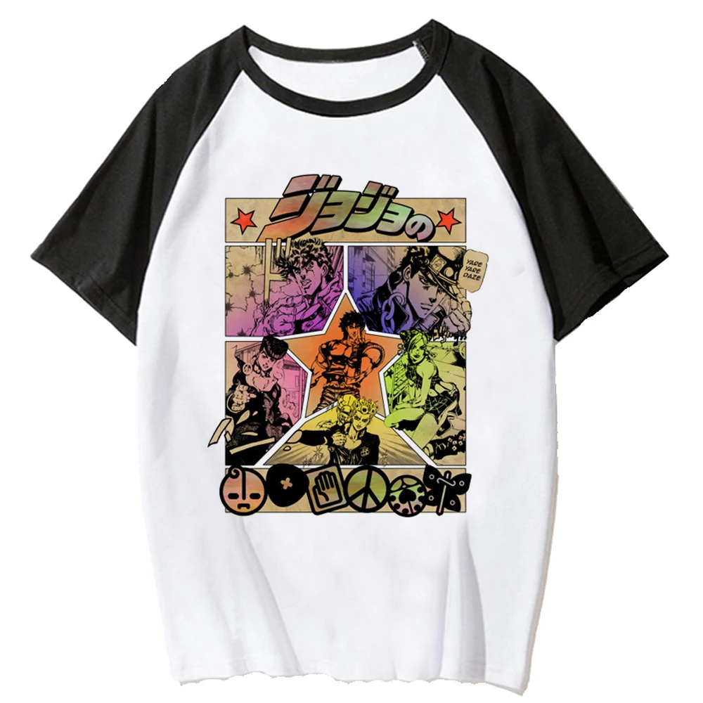 Jojo Bizarre Adventure t shirt women summer Tee female funny 2000s streetwear clothes