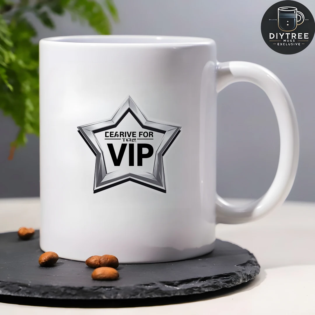 Mug Logo VIP 11oz + Cangkir Minuman Dingin & Panas untuk Anak - Hadiah Natal untuk Keluarga & Kantor