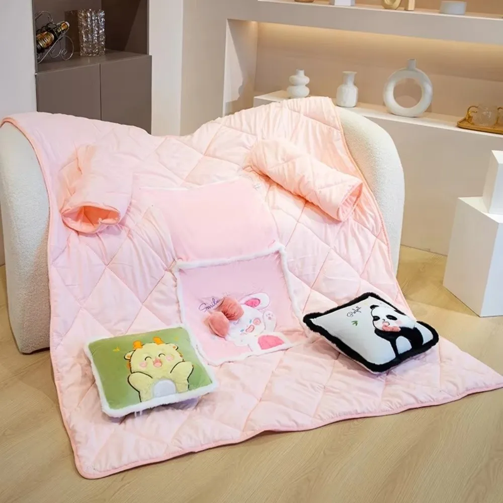 Winter Wearable Blanket Hoodie 2 in 1 with Sleeves Cozy Fleece Throw Wrap Multi Functional Warm Sweatshirt Blanket Home Wear