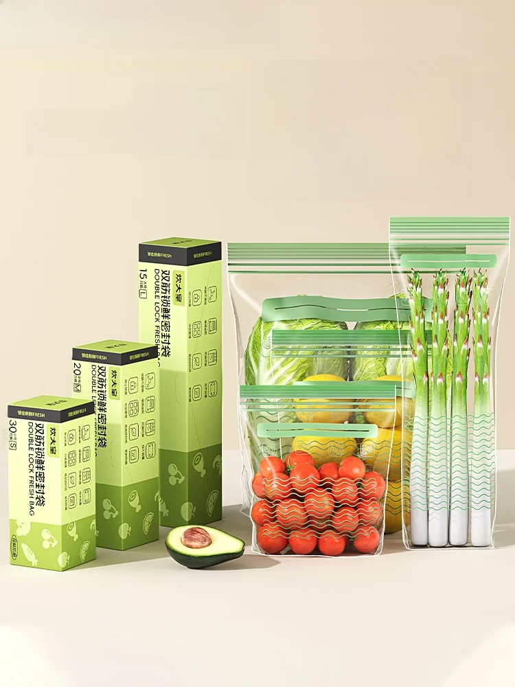 

Food ade Fre Kee Sed Bag for Frie Freezer Special Self Sealing Plastic Preservation Bag Household Storage Bag